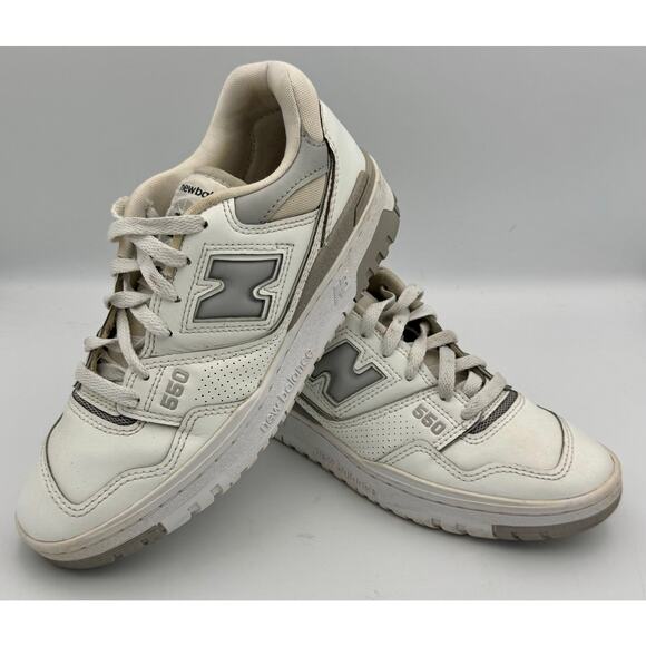 New Balance 550 M 7 / 8.5 W White Gray BBW550BB # 275 main image 4